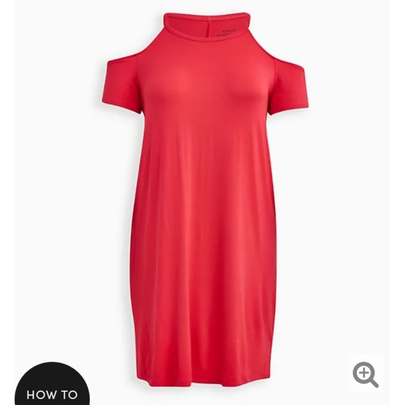 NWT Torrid Cold Shoulder Dress Size 2X,3X,4X - Picture 4 of 8